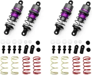 Rc Special Shock Absorber 1/10 2Pair 63Mm Of Metal Hydraulic Shock Absorbers RC Remote Control Car Flat For Racing Drift Car Parts Accessories Upgrade Replace Use