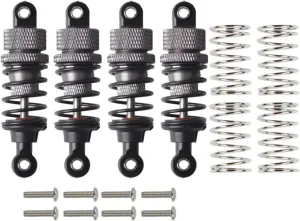 Rc Special Shock Absorber For Tamiya For TT-02 For TT-01 M05 M06 1/10 4pcs Aluminium Oil Shock Absorber/Damper RC Drift For Racing Cars For Chassis Parts Replacement(Gray)