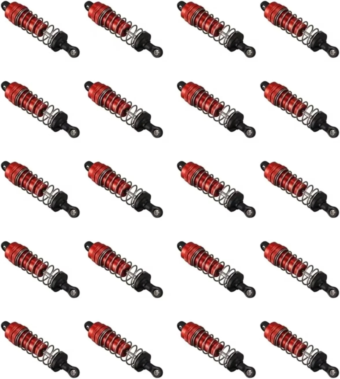 Rc Special Shock Absorber For Wltoys 144001 1/14 20Pcs Metal Shock Absorber Damper Red 4WD RC Drift For Racing Car Tracked Vehicle Parts And Accessories Replacement