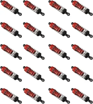 Rc Special Shock Absorber For Wltoys 144001 1/14 20Pcs Metal Shock Absorber Damper Red 4WD RC Drift For Racing Car Tracked Vehicle Parts And Accessories Replacement