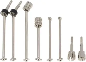 RC Transmission Shaft Compatible with Wltoys 104001 1/10 RC Car Upgrade Parts Spare Accessories Metal Front Middle Rear Drive Shaft CVD Dogbone Set