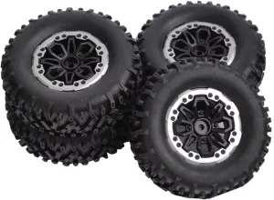 RC Upgrade Accessories for MN D90 for MN98 for MN99S for WPL C14 C24 C34 B14 B24 for LDRC P06 LD1297 LD1299 4pcs 64mm Soft Tire Wheel RC Car Upgrade Parts Accessories