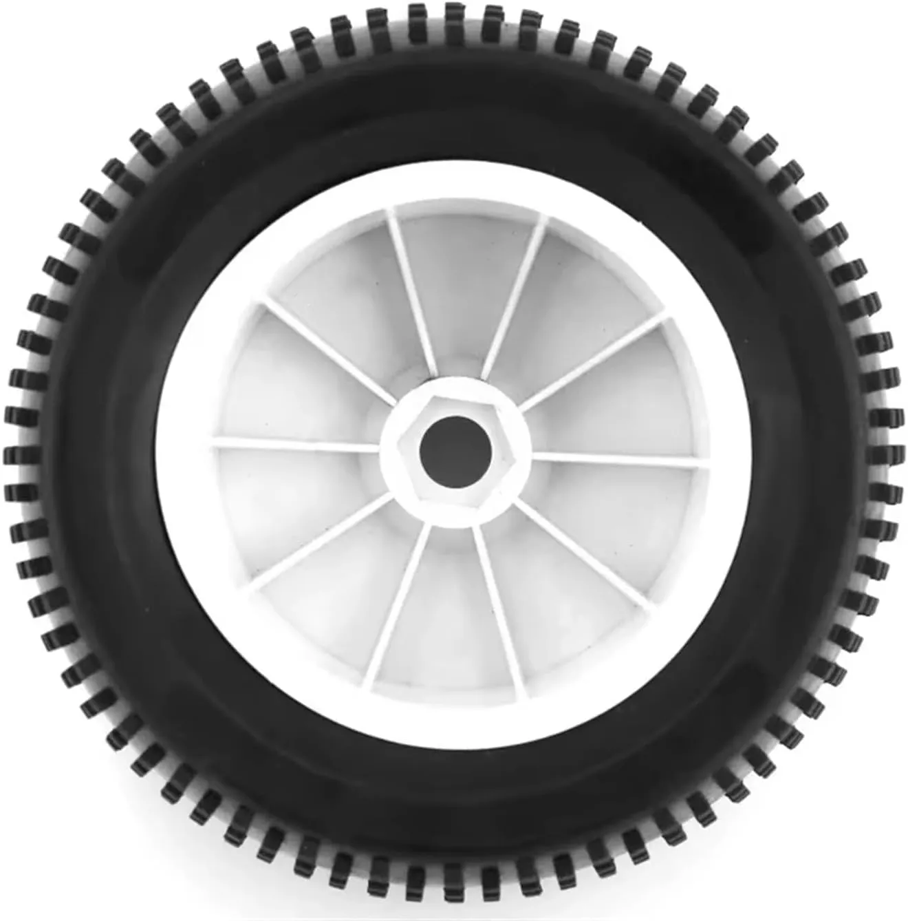 Rc Wheel Rim Tire for ARRMA for Redcat for Kyosho for VRX for HSP for Hobao 4pcs 140mm 1/8 RC Racing Car Off-Road for Buggy Tires Wheel 17mm Hex(White)