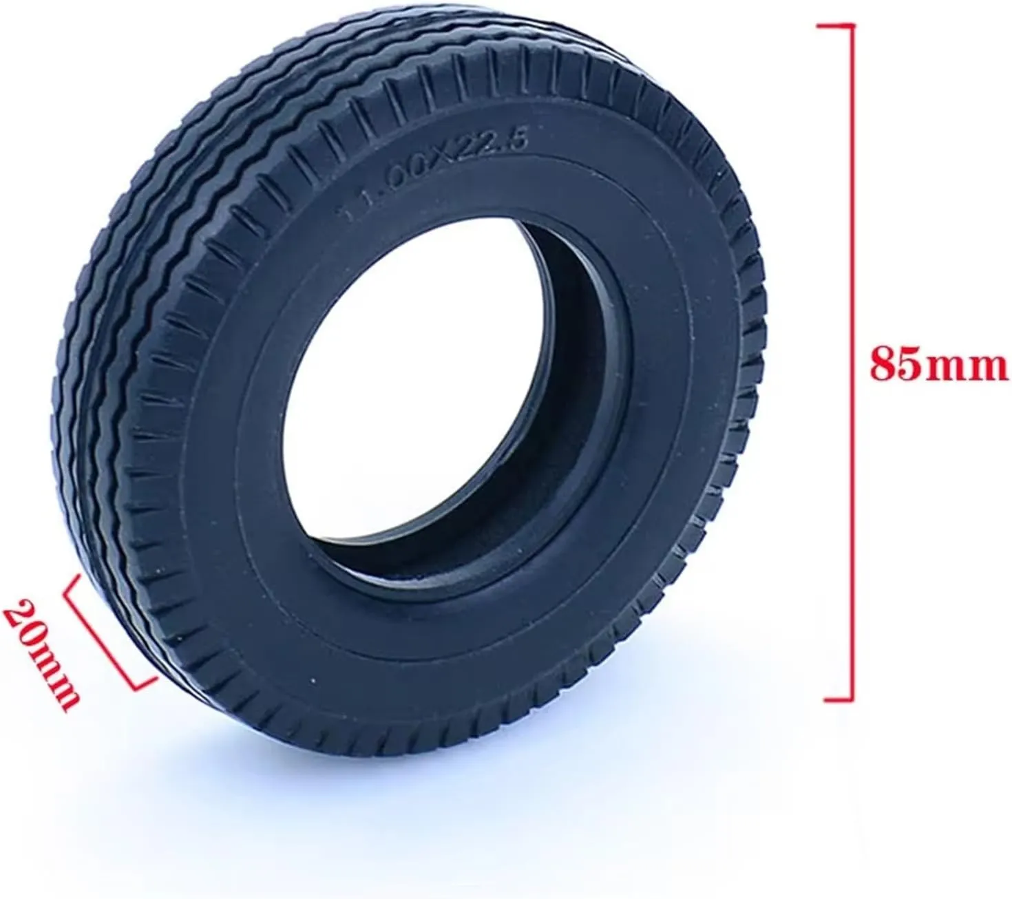 Rc Wheel Rim Tire for Tamiya for Scania 770S for R620 for Volvo for Benz for TGX Car Accessories 2pcs RC Dump Truck Simulation Rubber Tires Tyre for 1/14(A)
