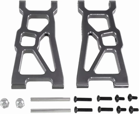 RC Car DIY Parts for ZD for Racing DBX-10 1/10 Metal Front for Swing Arm RC Remote Control Car for Desert Off-Road Vehicle Upgrade Accessories(Gray)