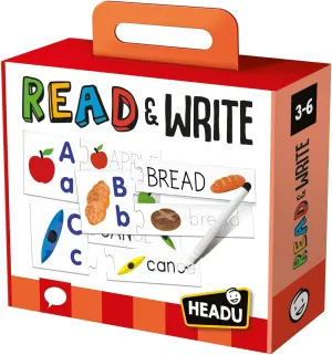 Read & Write – Preschool Learning Activities Ages 3-6, Educational Toys for 3 4 5 6 Year Old Boys Girls, Reusable Letter Tracing for Kids, Learn to Write, Kids Writing Practice, Teaching Games