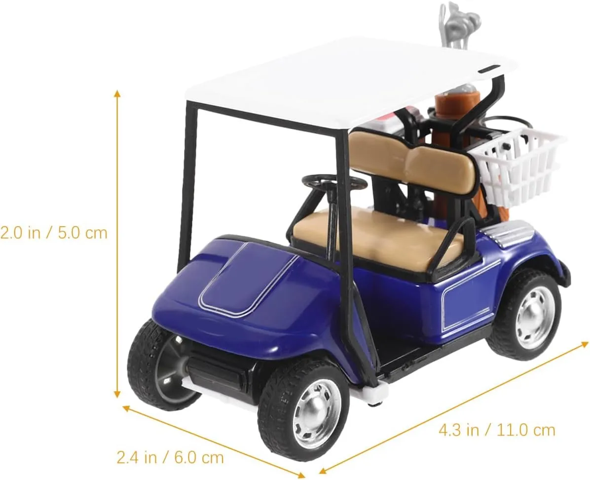 Realistic Golf Cart Model Diecast Desktop Golf Cart Ornament for Home Decor Simple Golf Cart Statue Golf Cart Crafts Golf for Enthusiasts