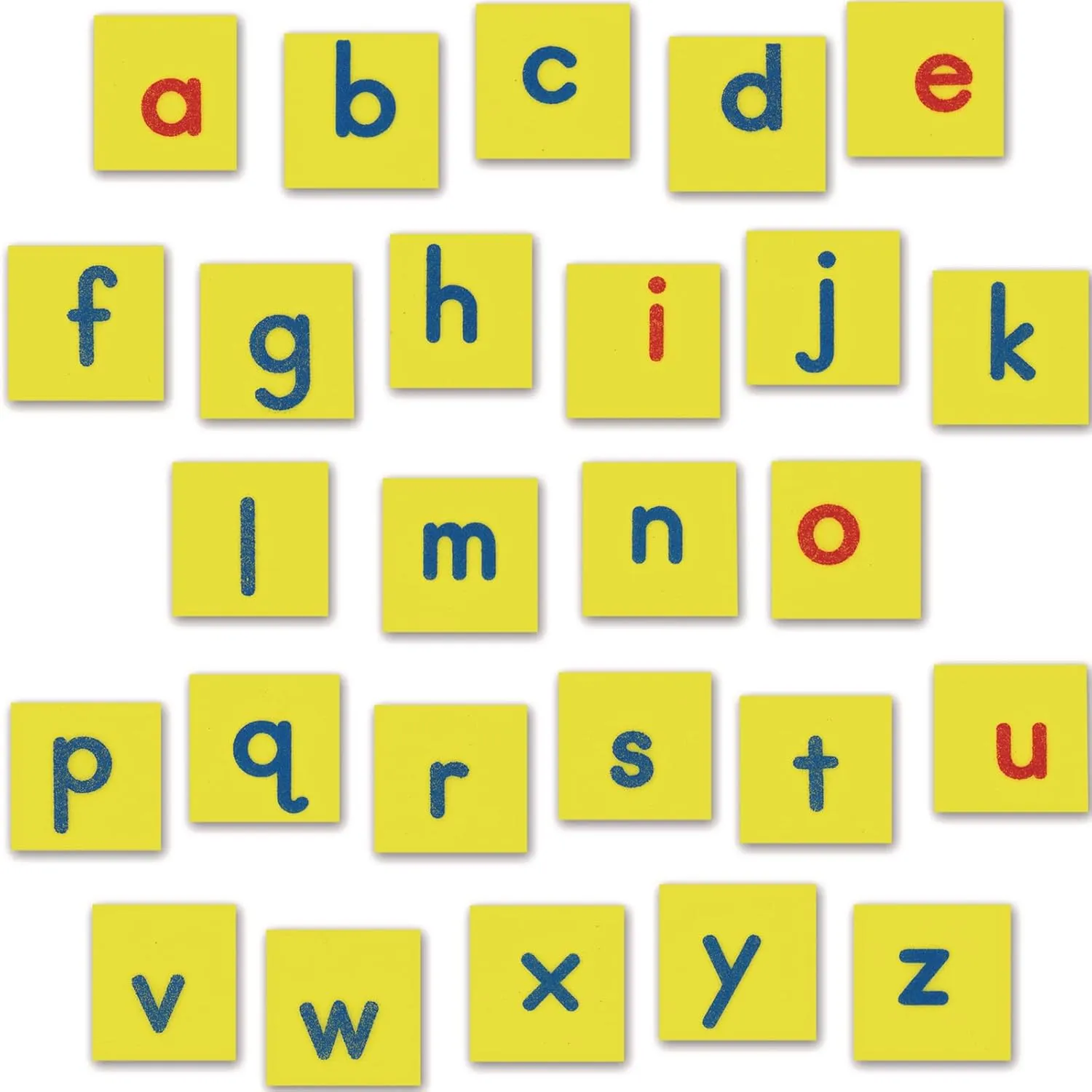 Really Good Stuff EZread Magnetic Foam Lowercase Letter Tiles - 52 Tiles, 1 3/8" Squares | Ages 4-9, Grade K-3, Alphabet for Kids, Literacy Activity, Educational, Word Building, Classroom Must Haves
