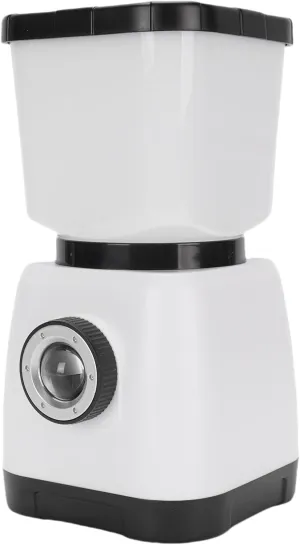 Rechargeable Camping Lantern, Hand Cranked Generating Electricity, Survival Light, Portable Tent Lights, Electric LED Lantern for Camping & Emergency (White)
