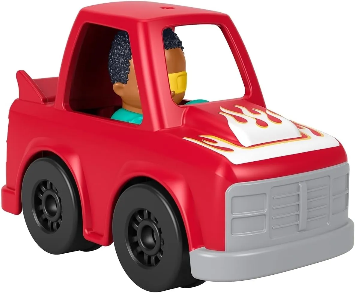 Red Flames Little People Car