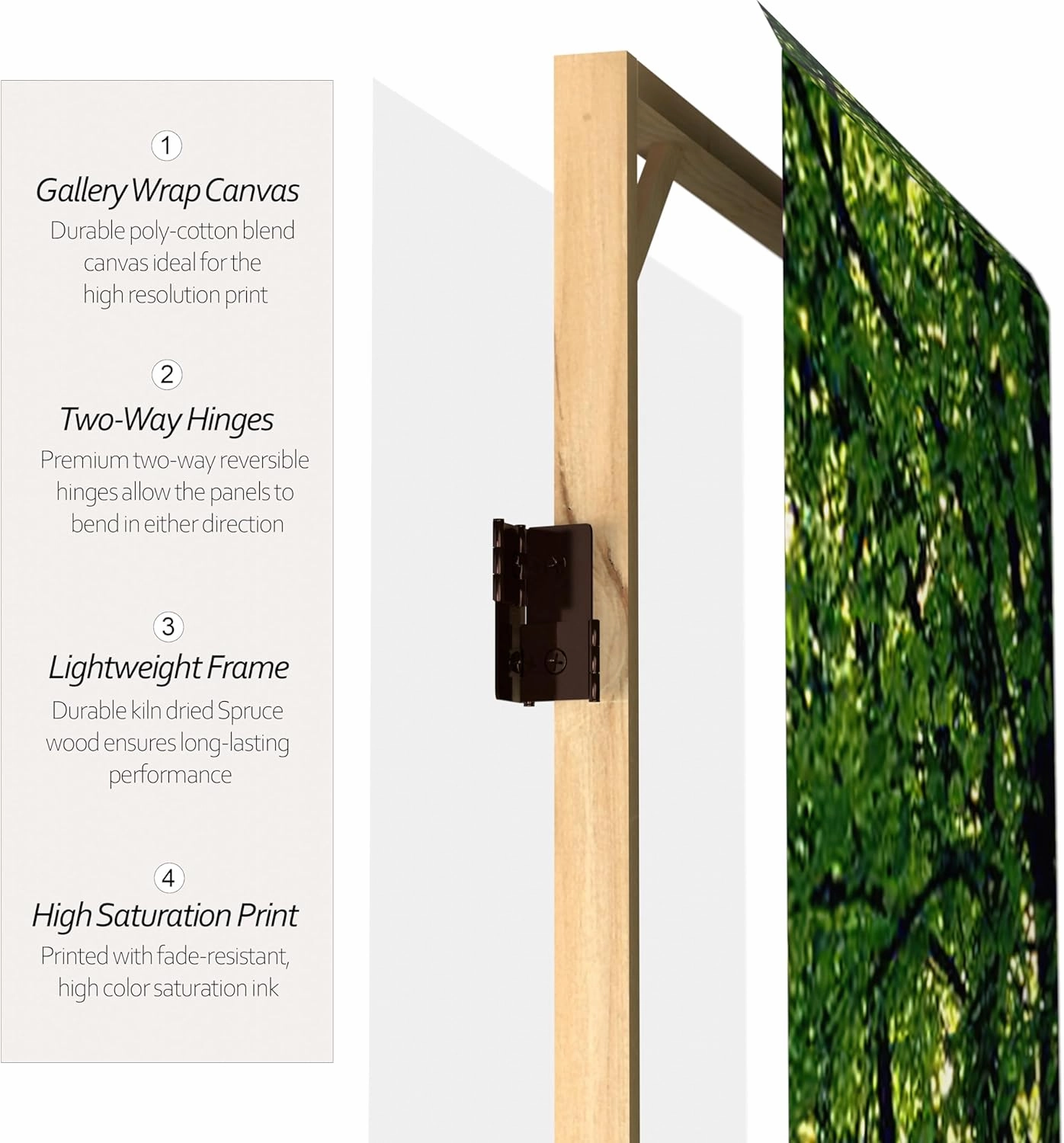 Red Lantern 6 ft. Tall Path of Life Room Divider, 6 Foot - 6 Panel, White