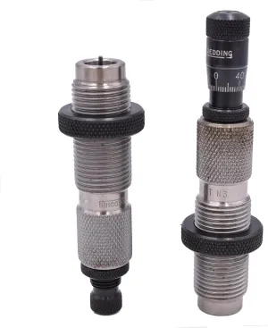 REDDING Premium Full Length Durable Gunsmithing Reloading Die Set For Rifle Cartridges | Set of 2 | For 280 Ackley Improved