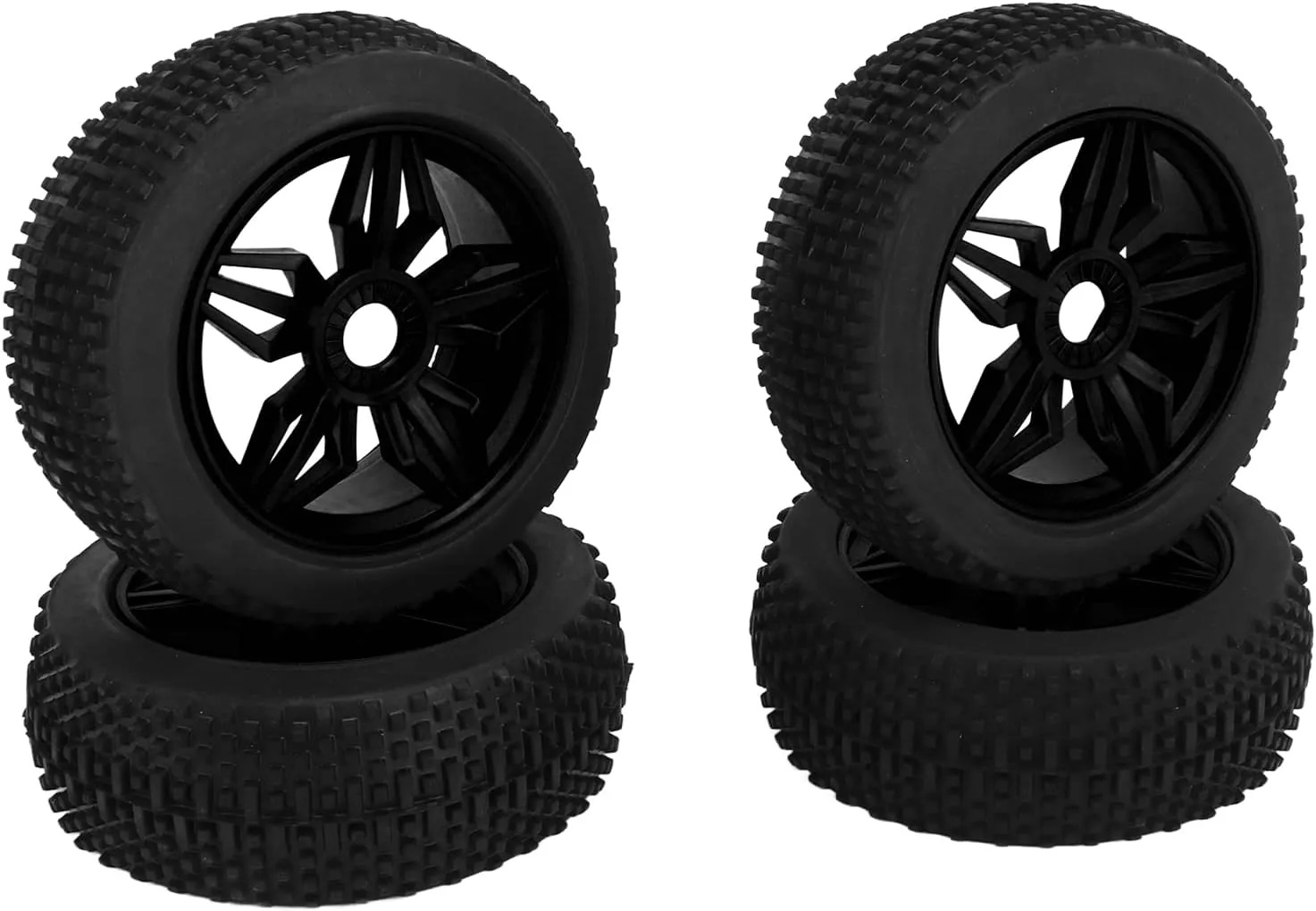 Remote Operated CAR Tires Stable Grip Strong Cushioning for RC CAR 1/8 (Black)