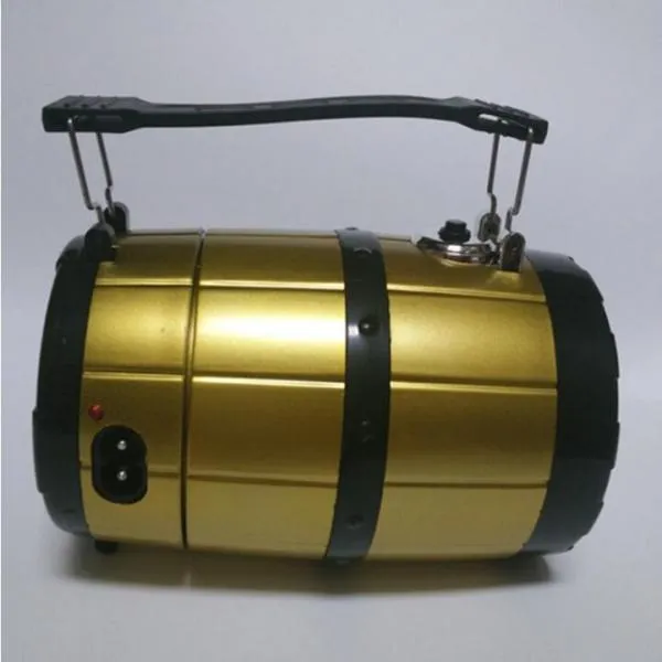 Retractable Camping Tent Solar Lantern Outdoor Portable Emergency LED Light Lamp Golden