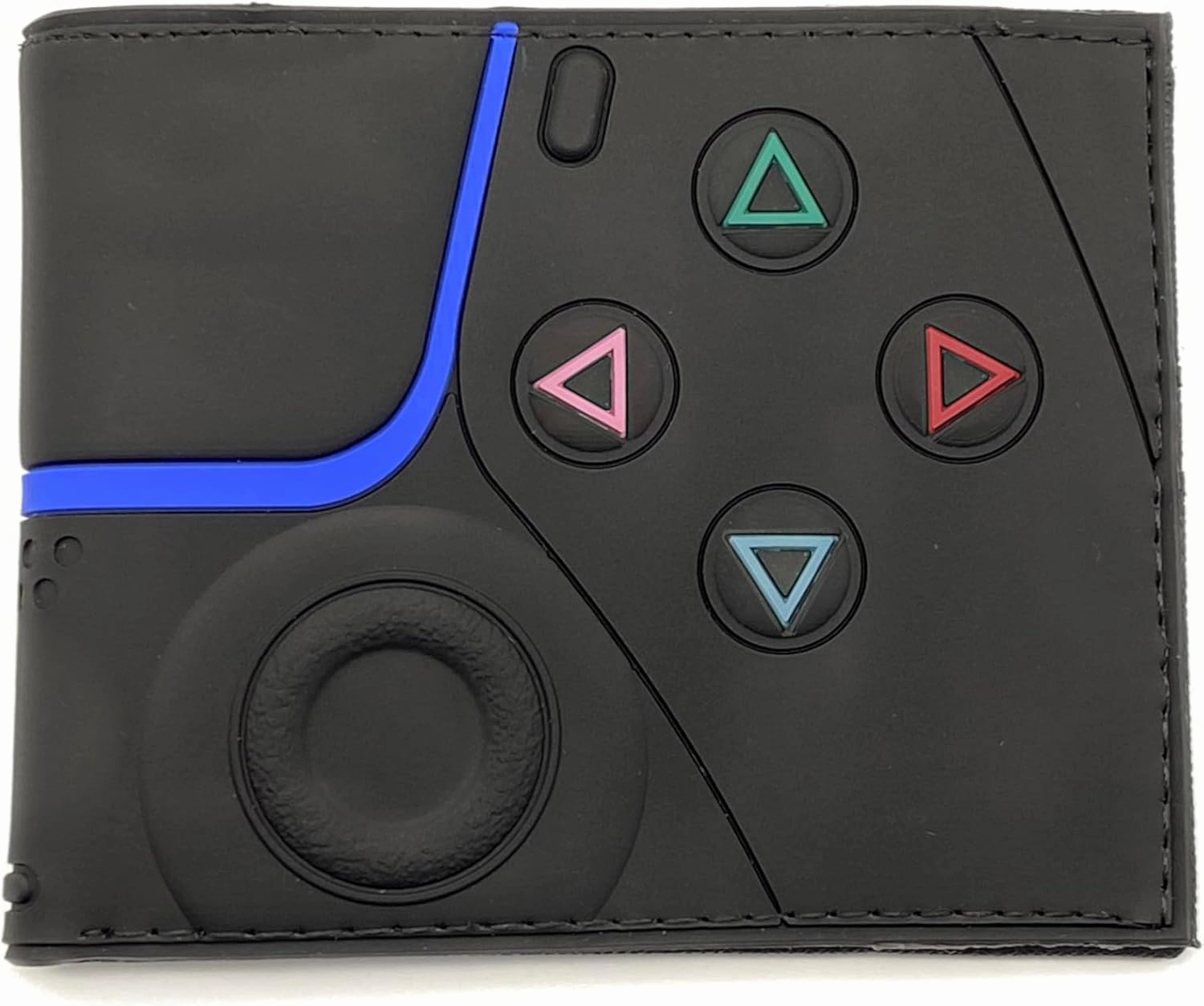 Retro Gamepad-Inspired Boys Wallet - Silicone Surface Material with Classic Game Gamepad Design, Multiple Card Slots and Coin Pocket - Video Game Kids Wallet in Black