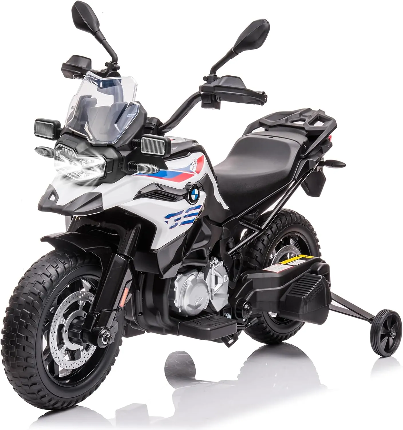Ride On Car, Licensed BMW Kids Motorcycle, Electric Car for Kids with 12V 7AH Battery, High/Low Speed, LED Headlights, Spring Suspension, EVA Tires, Music Player, Ride-On Toy for Boys & Girls