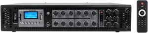 Rockville RCS180-6 180 Watt 6 Zone 70V Commercial Amplifier, Bluetooth, 3 Mic Inputs, Perfect for Restaurants, Bars, Cafs, Schools, Lounges