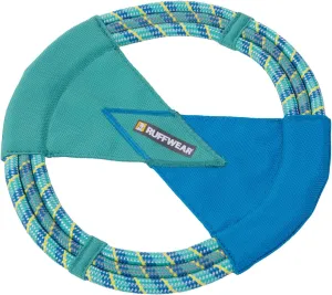 Ruffwear, Pacific Ring Dog Toy, Interactive Fetch and Tug Toy for Playing and Training, Aurora Teal