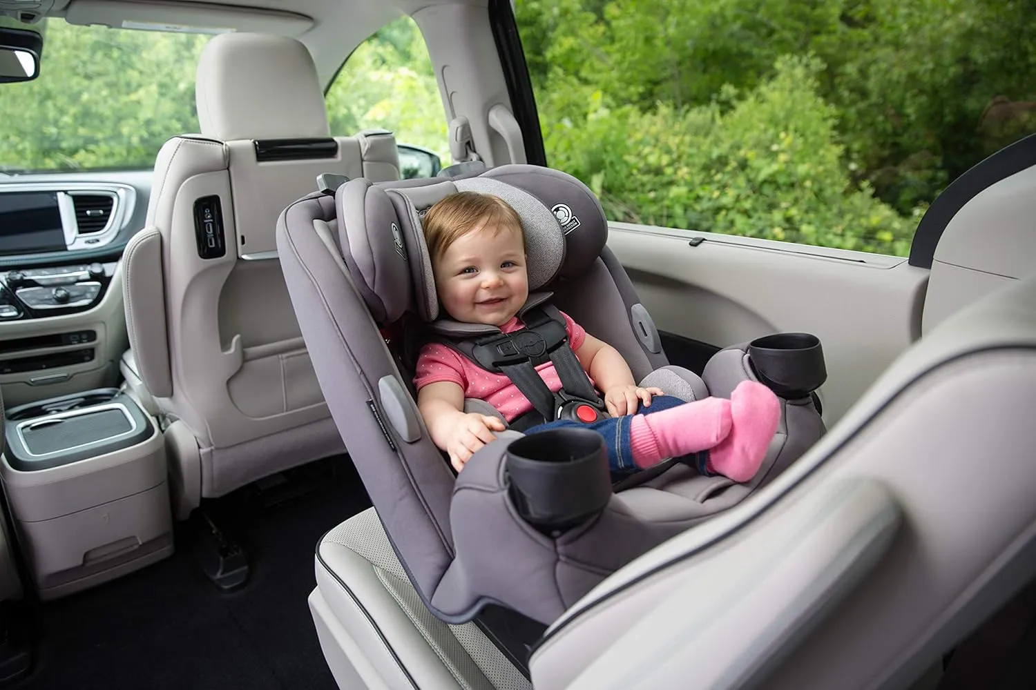 Safety 1st Grow and Go All-in-One Slim Convertible Car Seat, Rear Facing, 5-40 lbs, Forward Facing (30–65 lbs), High Back Booster Seat 40-100 pounds, High Street
