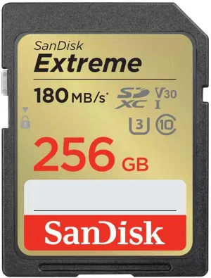 SanDisk Extreme 256GB UHS-I U3 SDXC Memory Card