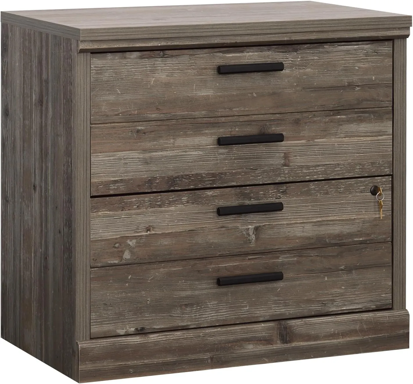 Sauder Aspen Post 2-Drawer Lateral File Cabinet, L: 31.26" x W: 19.45" x H: 29.72", Pebble Pine