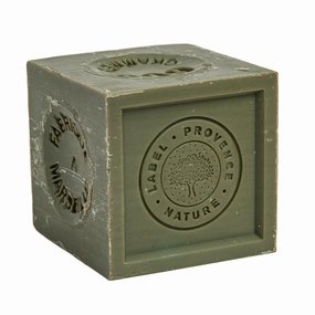 Savon De Marseille - French Soap Cube Made with 72% Pure Organic Olive Oil - Suitable for all Skin Types - Body and Hand Wash - Moisturising and Nourishing - 21.2oz Cube
