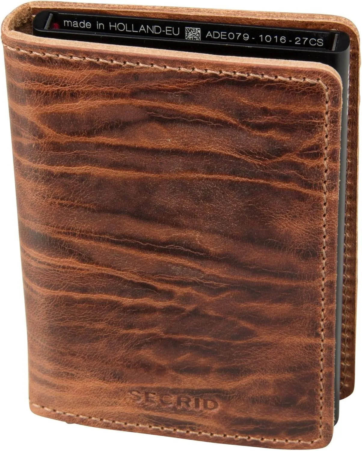 SECRID - Secrid Slim wallet Genuine Leather Dutch Martin RFID Safe Card Case for max 12 cards