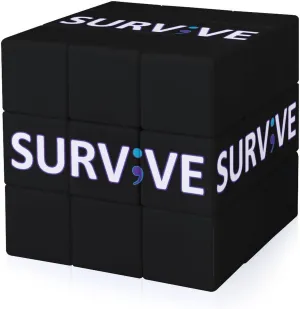Semicolon Live Suicide Prevention Adults 3x3x3 Color-Matching Smooth Fully Printed Cube Gift
