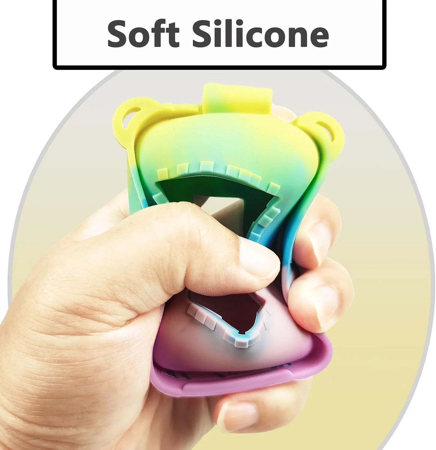 Silicone Cover Case for Bitzee Interactive Toy Digital Pet and Case, Protective Skin Sleeve for Bitzee Virtual Electronic Pets Accessories (for Original 15 Animals) (Rainbow)
