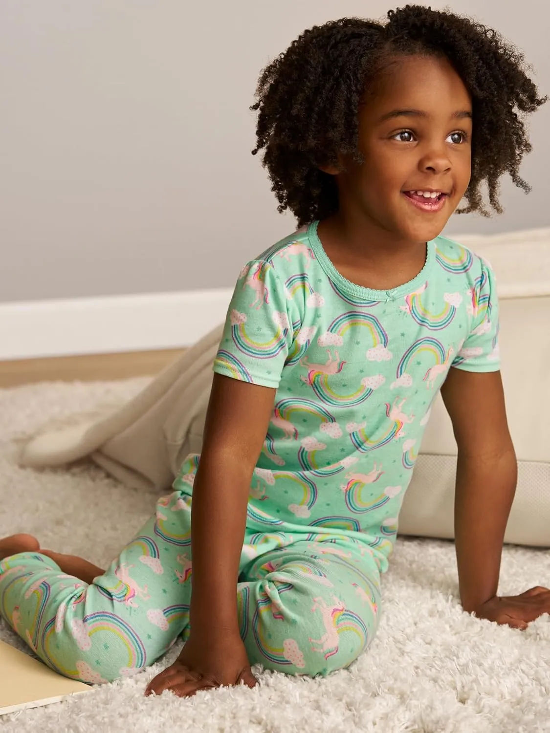 Simple Joys by Carter's Girls' 6-Piece Snug Fit Cotton Pajama Set
