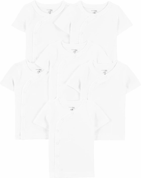 Simple Joys by Carter's Baby Boys' 6-Pack Side-snap Short-Sleeve Shirt