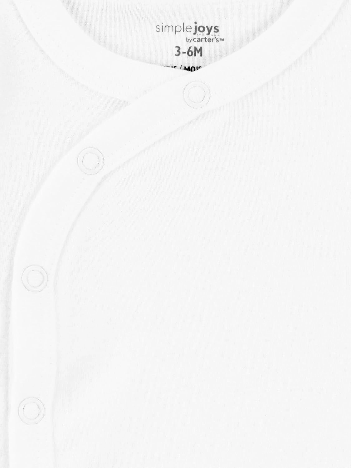 Simple Joys by Carter's Baby Boys' 6-Pack Side-snap Short-Sleeve Shirt