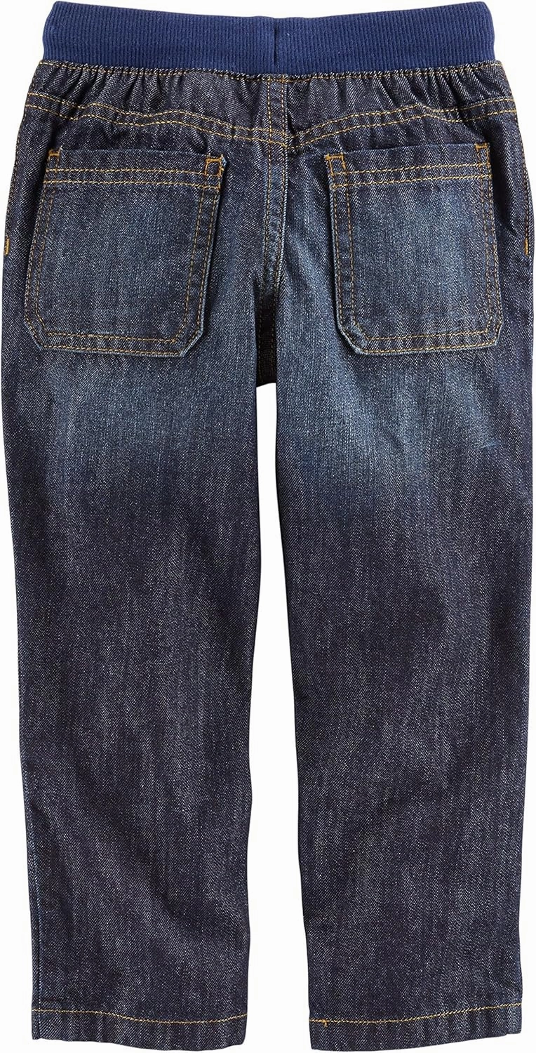 Simple Joys by Carter's Toddler Boys' Pull-On Denim Pant, Pack of 2