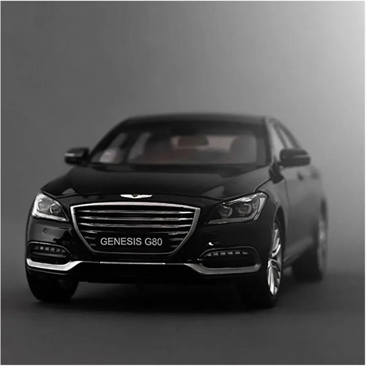 Simulation Car Model 1:18 for Genesis G80 Sedan Simulation Diecasts Alloy Car Model Collectible Ornaments Mini Vehicles Toys(White)