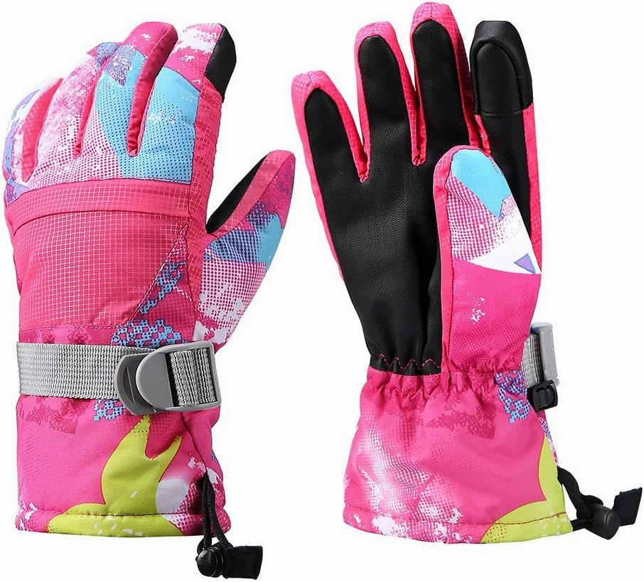 Ski Gloves, Warmest Waterproof and Breathable Snow Gloves for Cold Weather, Fits Both Men & Women,for Parent Child Kids Outdoor