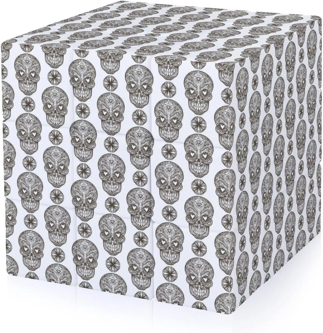 Skull Pattern Adults 3x3x3 Color-Matching Smooth Fully Printed Cube Gift