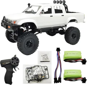 Skymaker RC Rock Crawler WPL C64-1 RC Car 1:16 2.4G 4WD Remote Control Pick-up Truck RC Truck 4x4 Off-Road Vehicle Two Batteries