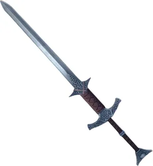Skyrim Steel Greatsword 10.1" Metal Game Weapon Collectible Desktop Decoration Keychain BJDs