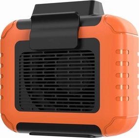 SLENPET 6000mAh Portable Waist Clip Fan with 23H Working Time, 6200RPM Strong Airflow, 3 Speeds, Rechargeable Battery Operated Personal Hands-free USB Belt Fan for Clothes Shirt Farm Work Hiking
