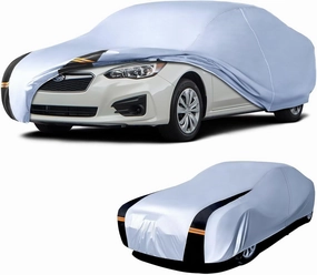 Small Car Cover 100% Waterproof All Weather, 10 Layers Outdoor Covers for Sports/Coupe -Custom Fit Acura Integra, Toyota 86, Subaru BRZ, Nissan 370Z, etc. Sun & Rain Protector. C2 (See Size Chart)