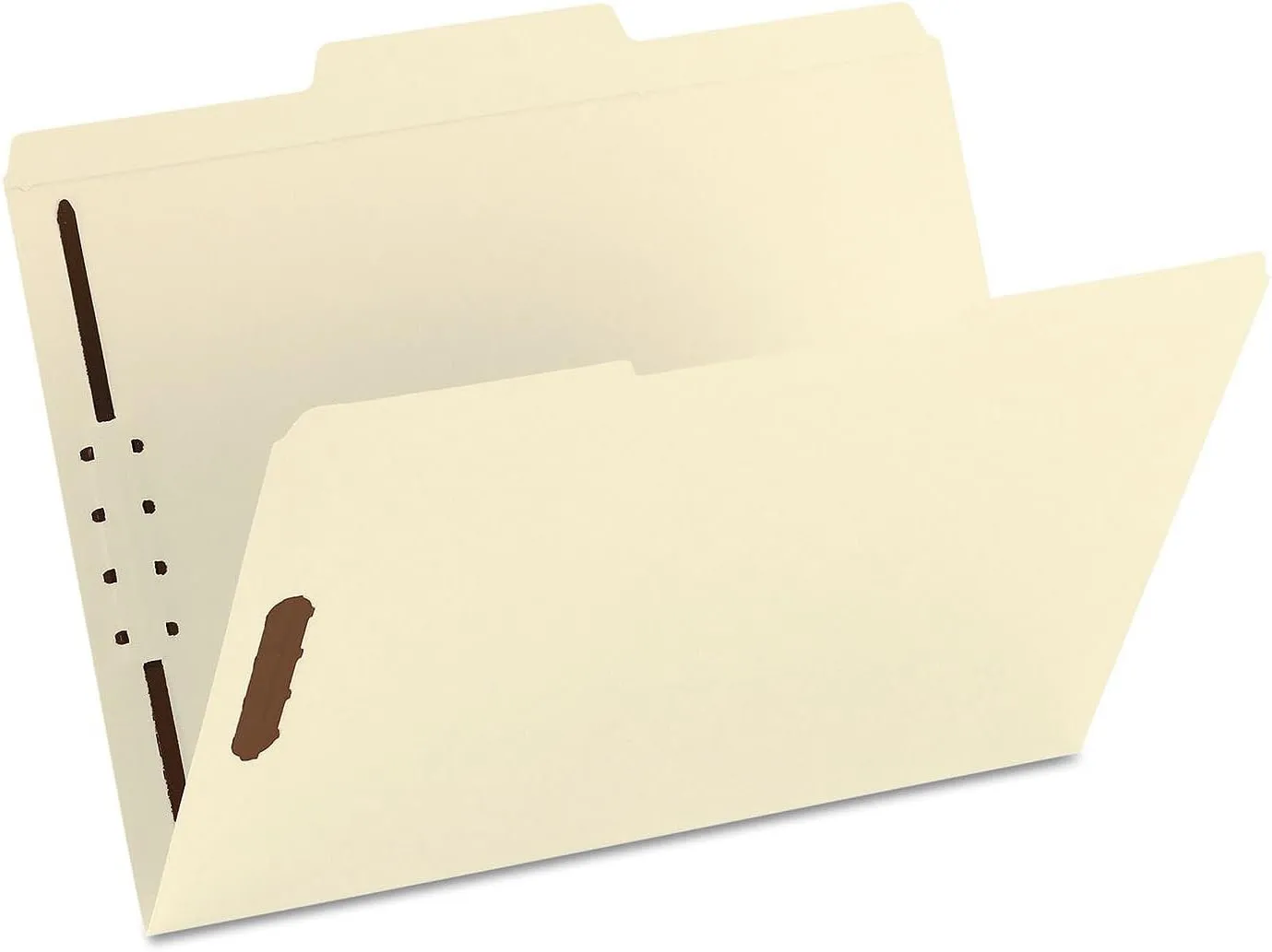 Smead Fastener File Folder, 2 Fasteners, Reinforced 1/3-Cut Tab, Letter Size, Manila, 50 per Box (14537)