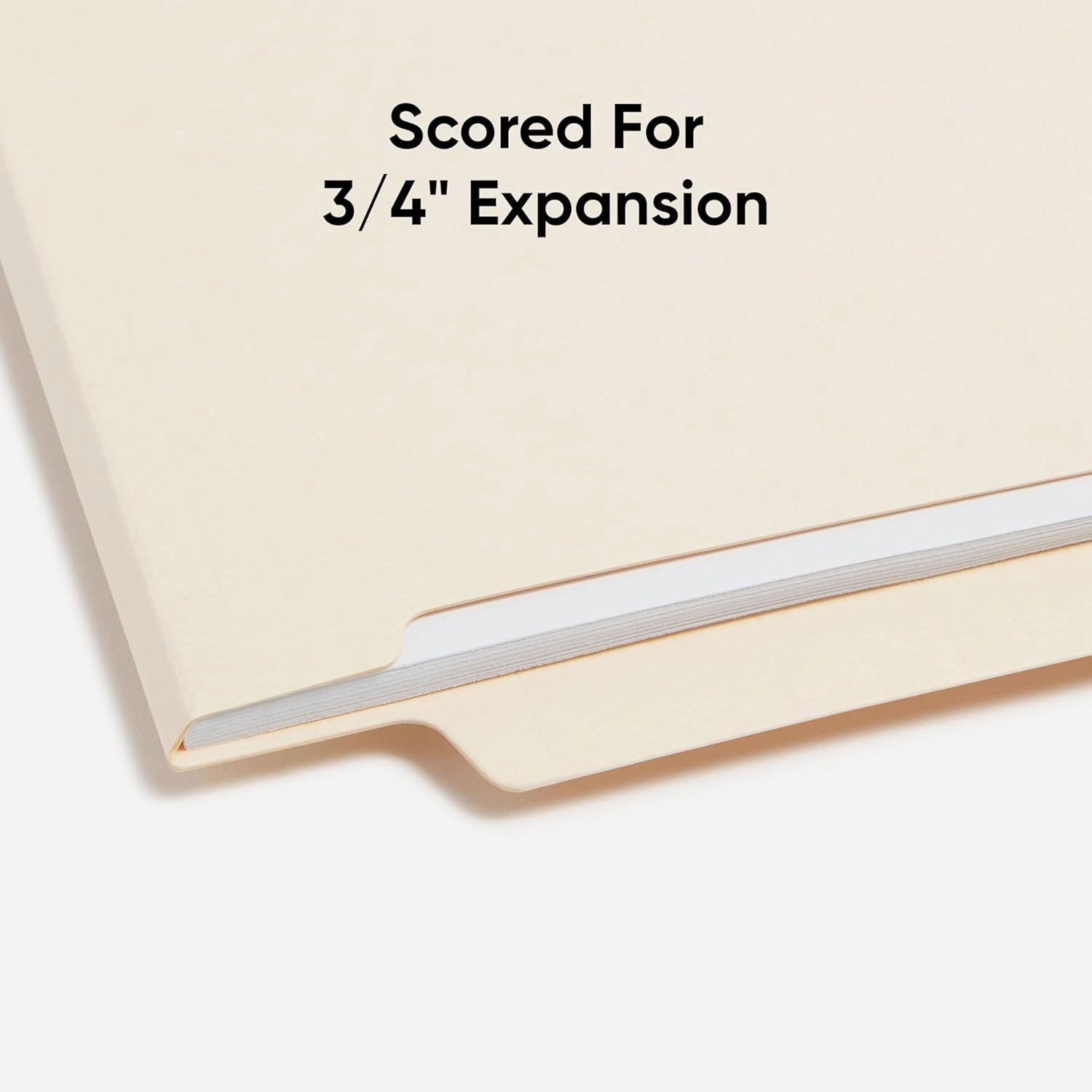Smead Shelf-Master End Tab File Folders, 100 Count, Manila, Reinforced Straight-Cut Tabs, Letter Size (24110)