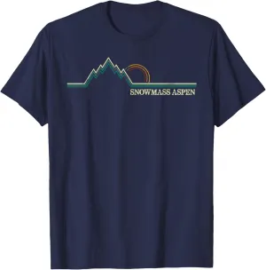 Snowmass Aspen Colorado Adventure Skiing Snowboard Shirt T-Shirt