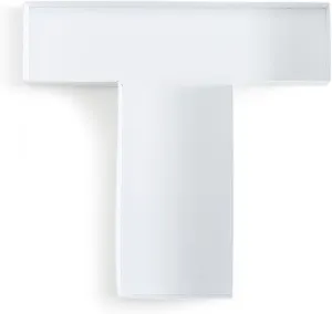 Soul & Lane Fillable Cardboard Letter Box for Charcuterie and Candy, Paper Mache Décor Tray for Birthday Parties, Weddings - Letter T