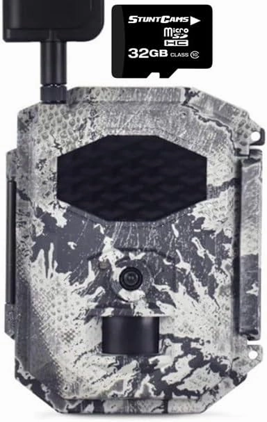 Spartan GoCam 2 LTE V Verizon Carrier Video Photo Blackout Infrared IR Trail Security Game Camera Gray Camo with 32GB Micro SD Card