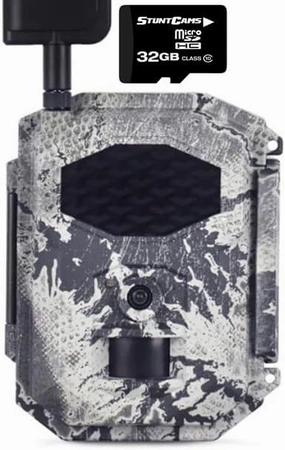 Spartan GoCam 2 LTE V Verizon Carrier Video Photo Blackout Infrared IR Trail Security Game Camera Gray Camo with 32GB Micro SD Card