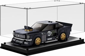 Speed Champion Display Case, Parking Garage Acrylic Display Case, 7.8 x 3.4 x 4.1 Inches, Collectibles Dustproof Showcase for Racing Sports Car Toy (Case Only)