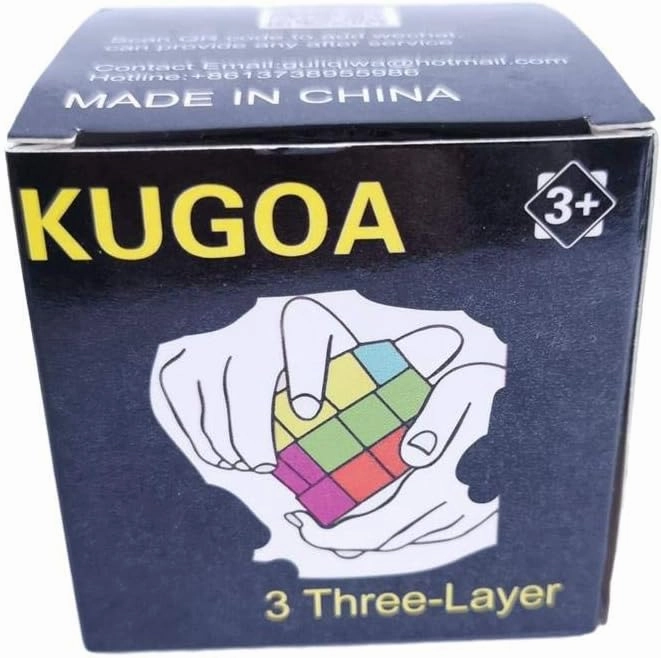 Speed Cube 2x2 3D Relief Effect Braille Magic Cube Puzzle,IQ Games Puzzle Special for Blind,Vision Weakness, 5cm