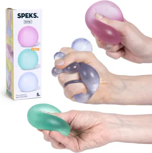 Speks Gump Stress Balls | Ultra Soft Squishy Fidget Toy for Adults & Teens | Stress Relief & Desk Toy | Tri-Color