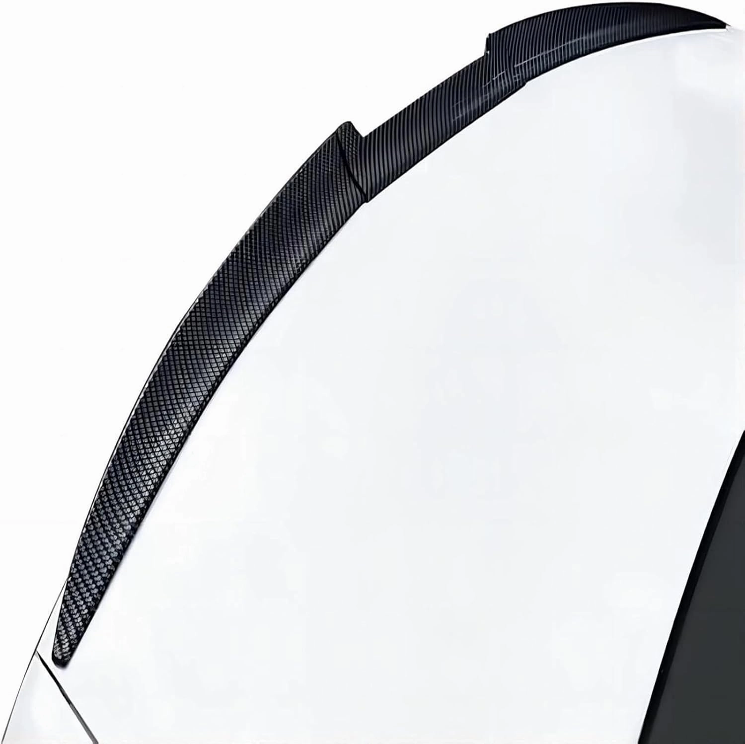 Spoiler for Daewoo Nexia (KLETN, Facelift 2008) 2008 2009 2010 2011 2012 2013, Car Spoiler Waterproof Wear-Resistant and Anti-Collision Car Accessories,Gloss Black